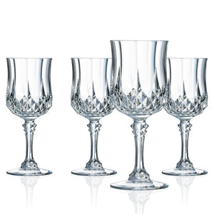 Eclat by Cristal D'Arques Longchamp Crystal Cordial Glass 8.25 oz. (Set of 4)