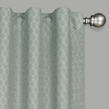 Load image into Gallery viewer, Eclipse Nora Geometric Max Blackout Rod Pocket Single Curtain Panel B56 158
