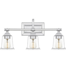 Load image into Gallery viewer, Polished Chrome Eddy 3 - Light Dimmable Vanity Light
