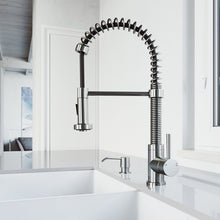 Load image into Gallery viewer, Stainless Steel Edison Pull Down Single Handle Kitchen Faucet with Optional Soap Dispenser, EC1135
