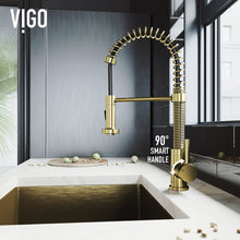 Load image into Gallery viewer, VG02001MG Edison Pull Down Single Handle Kitchen Faucet with Optional Soap Dispenser MRM1173
