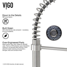 Load image into Gallery viewer, Stainless Steel Edison Pull Down Single Handle Kitchen Faucet with Optional Soap Dispenser, EC1135
