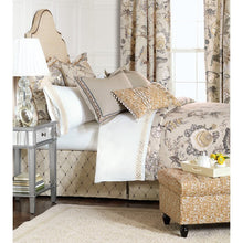 Load image into Gallery viewer, King Duvet Cover Edith Beige/Gray Reversible Traditional Duvet Cover
