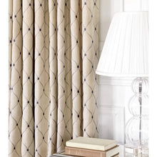 Load image into Gallery viewer, Edith Branson Geometric Room Darkening Thermal Pinch Pleat Single Curtain Panel
