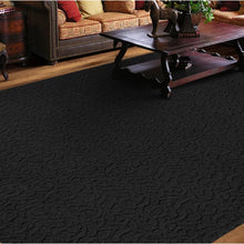 Load image into Gallery viewer, Edith Tufted Area Rug in Black 6 x 9
