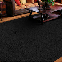 Load image into Gallery viewer, Edith Tufted Black Area Rug 1005AH
