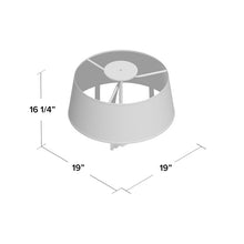 Load image into Gallery viewer, Edmondo 3 - Light 19&quot; Shaded Drum Semi Flush Mount (SB618)
