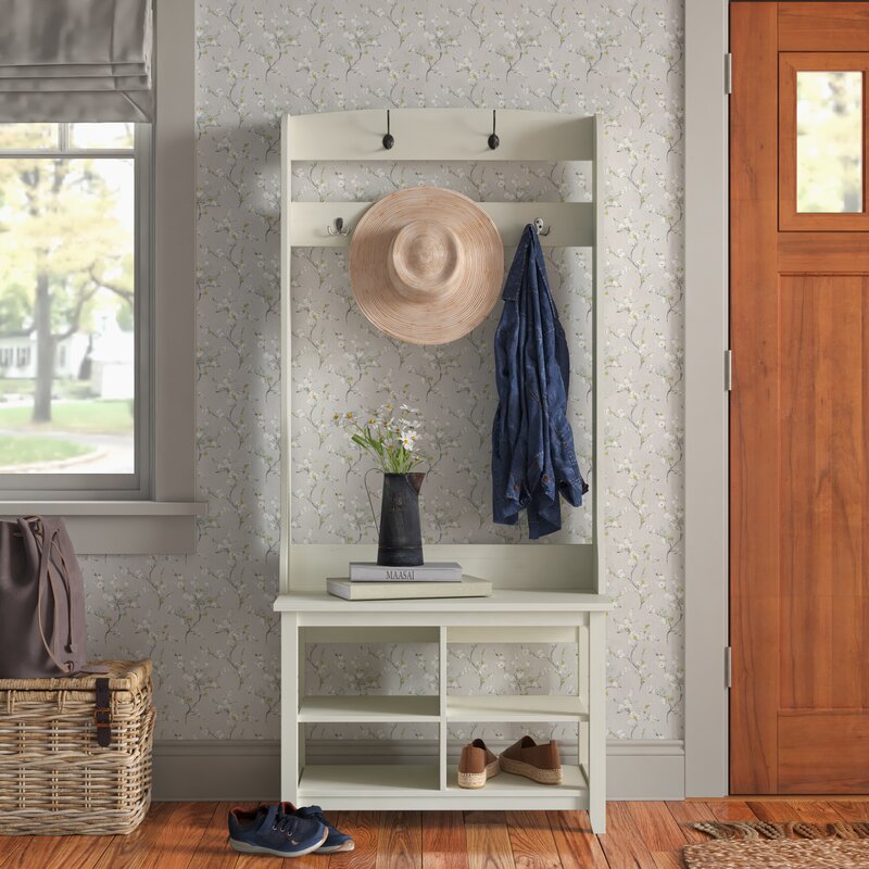 Edmonson Hall Tree with Bench and Shoe Storage 7604RR