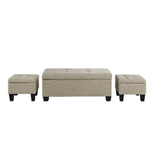 Load image into Gallery viewer, Edyth 17&#39;&#39; Wide Tufted Rectangle Storage Ottoman with Storage

