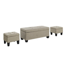 Load image into Gallery viewer, Edyth 17&#39;&#39; Wide Tufted Rectangle Storage Ottoman with Storage
