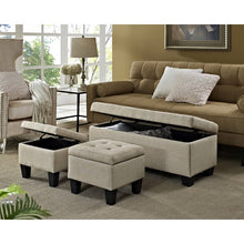 Load image into Gallery viewer, Edyth 17&#39;&#39; Wide Tufted Rectangle Storage Ottoman with Storage
