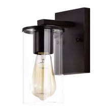 Load image into Gallery viewer, 9.5&#39;&#39; H x 4.25&#39;&#39; W x 6&#39;&#39; D Ehrhardt Iron Armed Sconce
