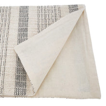 Load image into Gallery viewer, Ivory/Gray Eisenman Woven Cotton Table Runner GL565
