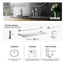 Load image into Gallery viewer, 2&quot; H x 18&quot; L x 2.75&quot; D Brushed Nickel Elate Wall Mounted Towel Bar SB2197
