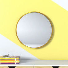 Load image into Gallery viewer, 20&quot; x 20&quot; Gold Elberta Modern &amp; Contemporary Bathroom/Vanity Mirror
