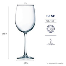 Load image into Gallery viewer, Eldridge 19 oz. All Purpose Wine Glass (Set of 4) 5414RR
