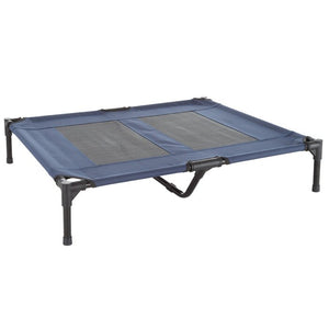 Elevated Pet Cot (36" X 30" X 7") in Blue #9337