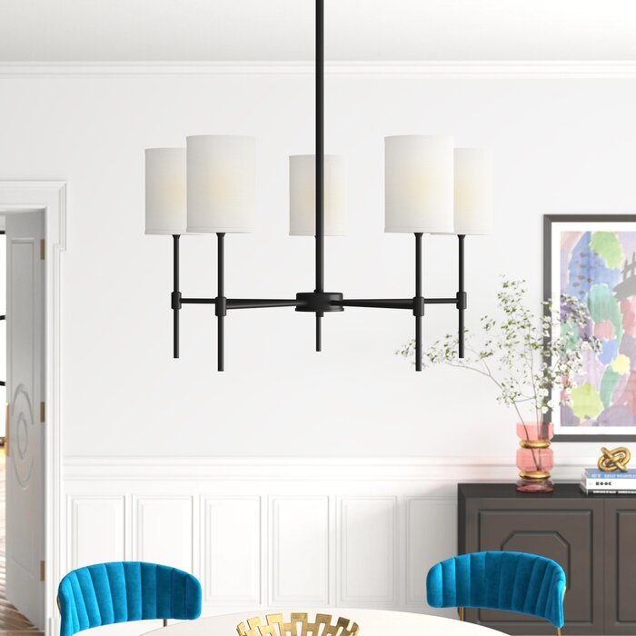 Elijah 5 - Light Dimmable Chandelier