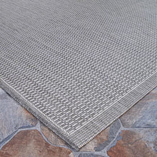 Load image into Gallery viewer, Elis Indoor / Outdoor Area Rug in Gray 2&#39;3&quot; x 7&#39;1&quot;, Set of 2 rugs
