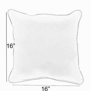 16" x 16" Elisebeth Outdoor Square Pillow Cover & Insert (Set of 2) 6396RR-GL