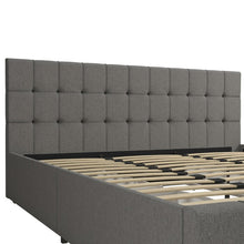 Load image into Gallery viewer, King Size Gray Elizabeth Tufted Upholstered Low Profile Storage Platform Bed HEADBOARD ONLY #1160HW
