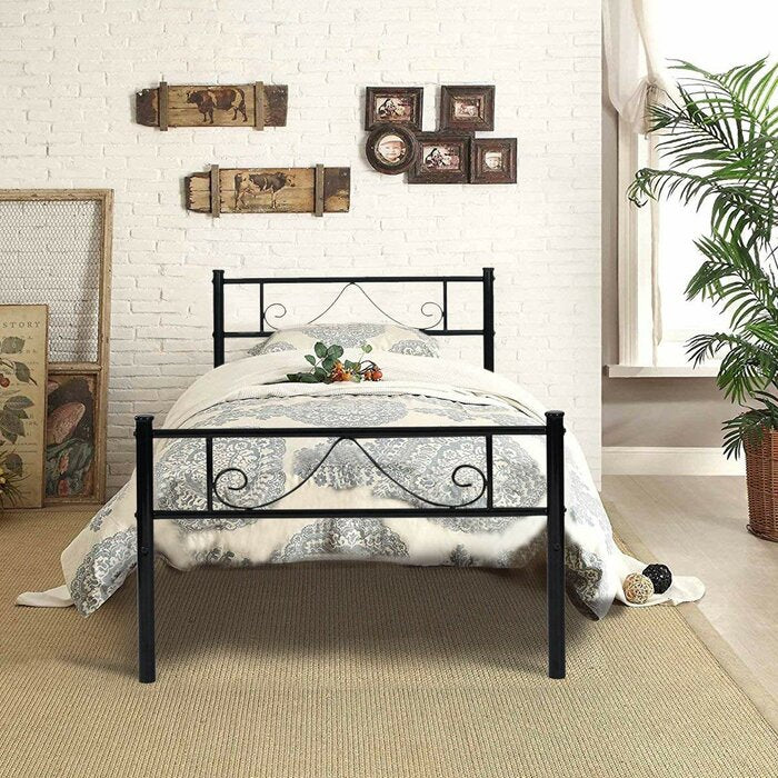 Elkins Heavy Duty Bed Frame - Size Twin, #6129