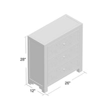 Load image into Gallery viewer, Elkton 3 - Drawer Mirrored Accent Chest 1209AH
