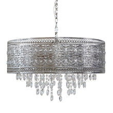 Load image into Gallery viewer, Elkton 3 - Light Shaded Drum Chandelier 3803RR
