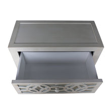 Load image into Gallery viewer, White Elkton 3 Drawer Mirrored Accent Chest
