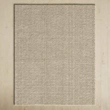 Load image into Gallery viewer, Elle Hand-Woven Wool/Cotton Beige Area Rug, Rectangle 9&#39; x 12&#39;
