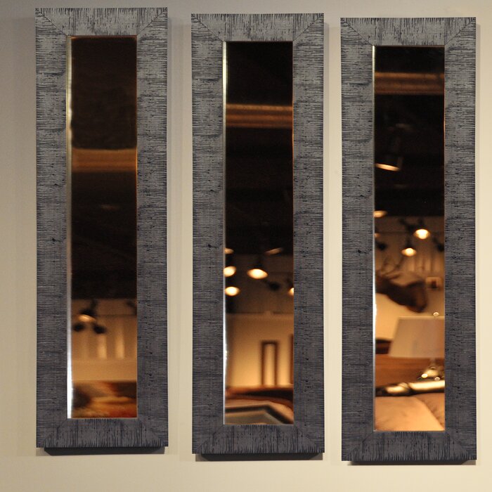 Ellington Circle Rectangle Wood Mirror, 37.5