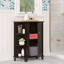 Load image into Gallery viewer, Espresso Ellsworth 23.63&quot; W x 31.1&quot; H x 9.65&quot; D Free-Standing Bathroom Cabinet 7595
