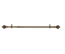Load image into Gallery viewer, 48&quot; - 86&quot; W Ellzey Bronze/Cherry Wood Adjustable 0.75&quot; Single Curtain Rod MRM3177
