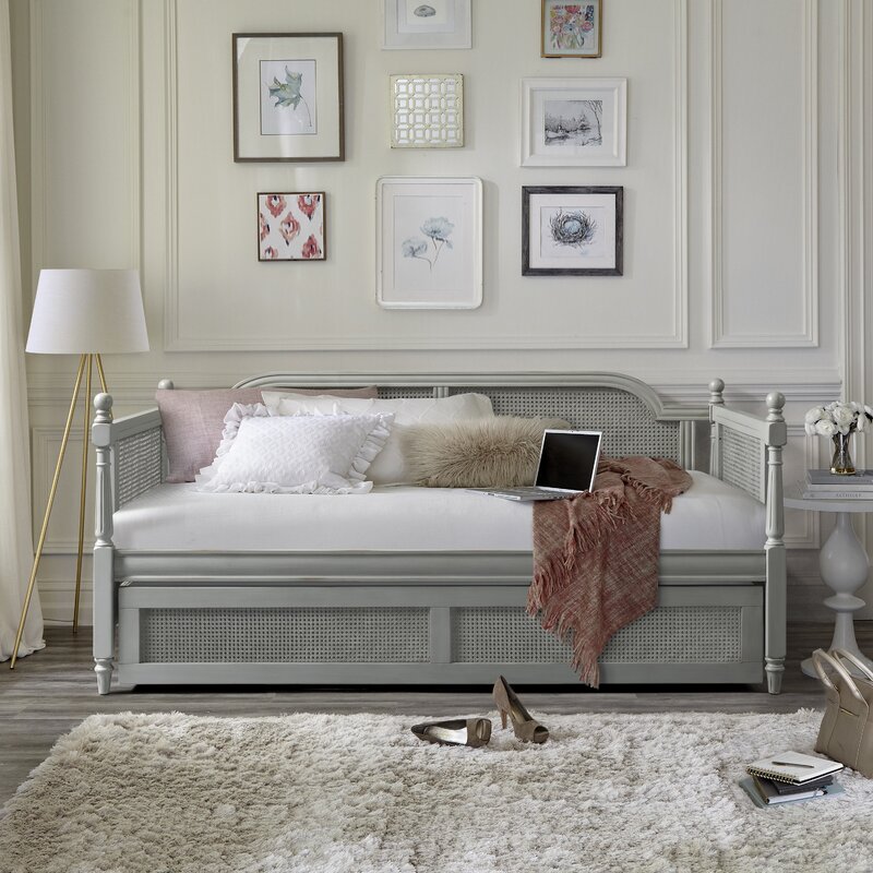 French Gray Elyse Twin Daybed with Trundle 2131AH