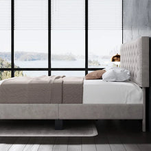 Load image into Gallery viewer, Emanuell Tufted Upholstered Low Profile Bed king
