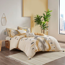 Load image into Gallery viewer, Full/Queen Comforter + 2 Shams Embree 3 Piece Cotton Comforter Set
