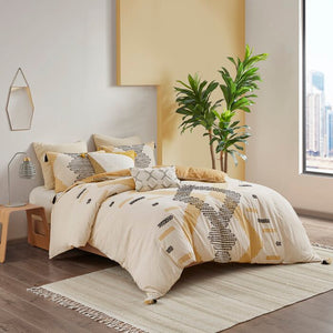 Full/Queen Comforter + 2 Shams Embree 3 Piece Cotton Comforter Set