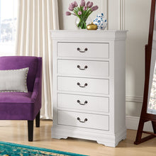 Load image into Gallery viewer, Emily 5 Drawer Chest White
