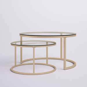 Gold Emmitt Nesting Coffee Table (Set of 2)