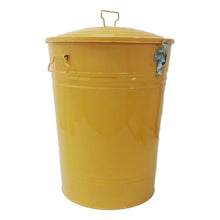 Load image into Gallery viewer, 19&quot; H x 14&quot; W x 14&quot; D Saffron Enameled Galvanized Steel Recycling Bin SB1819
