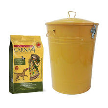 Load image into Gallery viewer, 19&quot; H x 14&quot; W x 14&quot; D Saffron Enameled Galvanized Steel Recycling Bin SB1819
