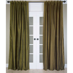 Encore Silk Room Darkening Curtain Panel, 51" W x 108" L