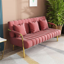 Load image into Gallery viewer, Endyia Rose Velvet Loveseat
