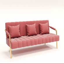 Load image into Gallery viewer, Endyia Rose Velvet Loveseat
