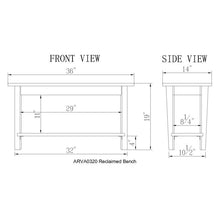 Load image into Gallery viewer, Ensminger Wood Shelves Storage Bench
