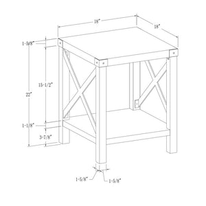 Enzo 22'' Tall End Table