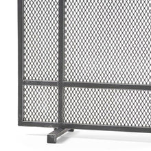Load image into Gallery viewer, Black Erick 1 Panel Iron Fireplace Screen MR81
