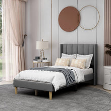 Load image into Gallery viewer, Twin Dark Gray Eriksay Low Profile Platform Bed
