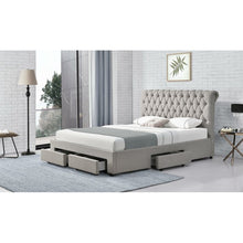 Load image into Gallery viewer, Gray Errwood Tufted  Queen Upholstered Headboard ONLY 881CDR

