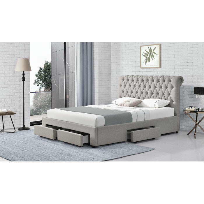 Gray Errwood Tufted  Queen Upholstered Headboard ONLY 881CDR